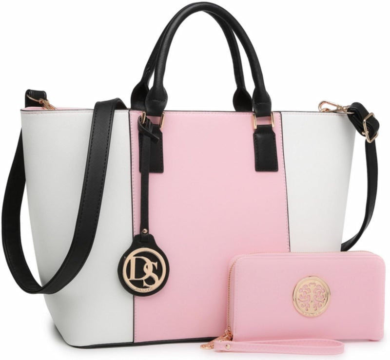 Dasein Satchel Purse Handbag for Women Large Shoulder Work Tote Bag With Matching Wallet - Image 1